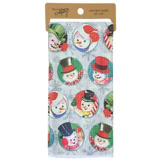 Retro Snowman Kitchen Towel