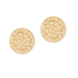 Whispers Gold Fern Stud Earrings WN004282