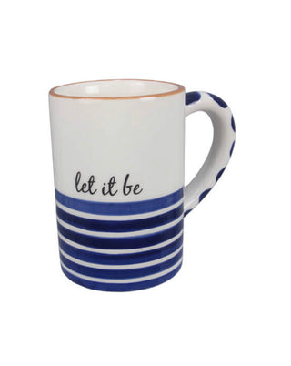 Ceramic Blue & White Mug