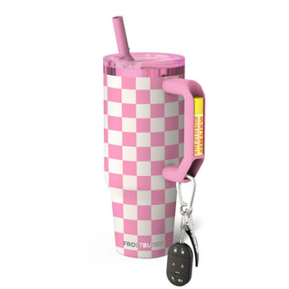 Frost Buddy THICC Pink Checkered 40oz