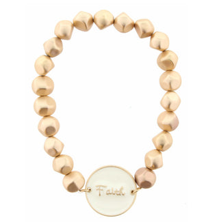 Jane Marie Faith Stretch Beaded Bracelet
