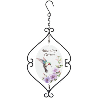 Amazing Grace Garden Glass Spinner