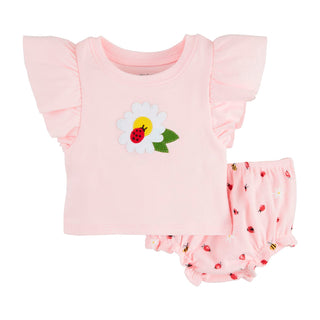 Mudpie Daisy Pinafore Set