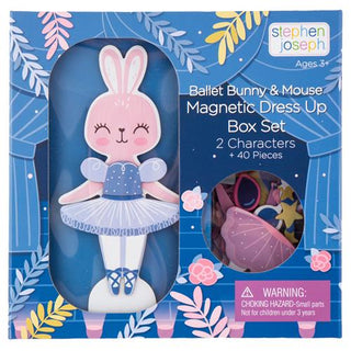 Stephen Joseph Magnetic Dress up Set Ballet Bunny & Mouse