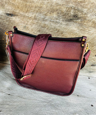 Jen & Co Posie Crossbody Merlot M2168