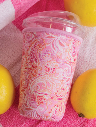 Simply Southern Small Drink Sleeve Pink Paisley