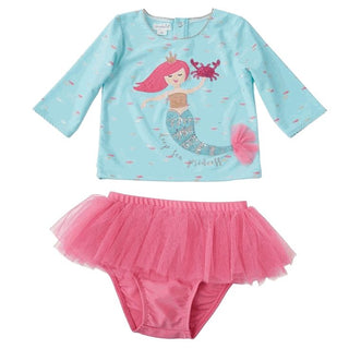 Mudpie Mermaid Rash Guard Swim Set