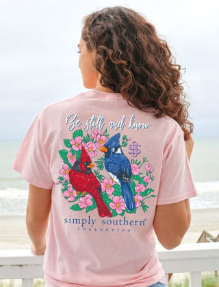 Simply Southern Cardinal Lotus T-Shirt