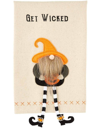 Mudpie Get Dangle Gnome Witch Towel