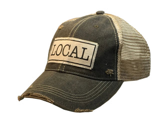 "LOCAL" Distressed Trucker Cap