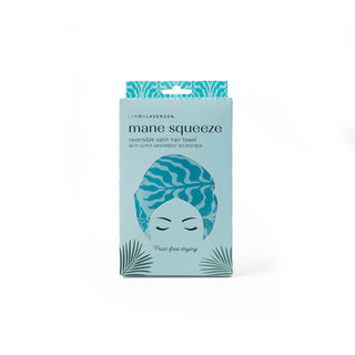 Lemon Lavender Reversible Satin Hair Towel