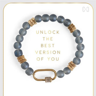 Coco & Carmen Moonstone Luxe Padlock Bracelet