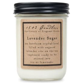 1803 Lavender Sugar Soy Jar Candle