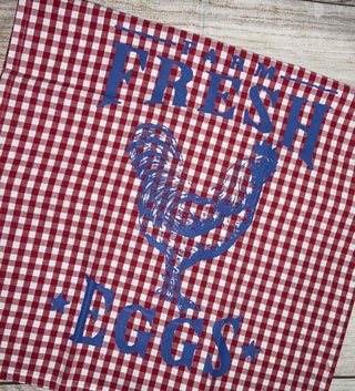Farm Fresh Eggs Dishtowel