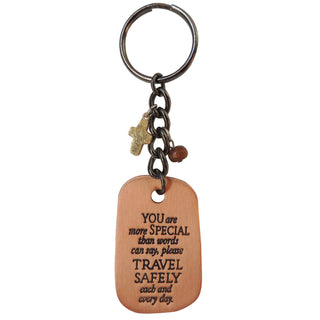 Travel Safely Key Ring