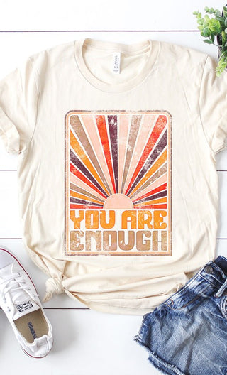Kissed Apparel You Are Enough Graphic Tee