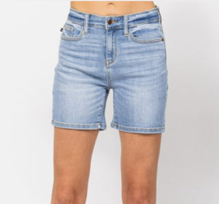 Judy Blue Hi-Rise Mid Length Shorts 15220
