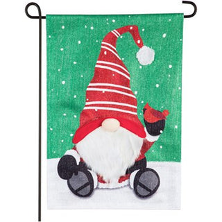 Santa Tomte Shimmer Garden Flag