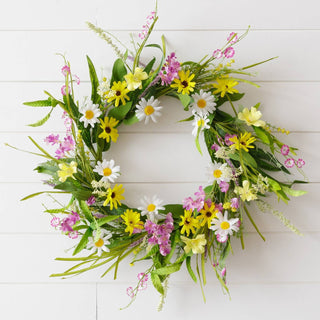 Yellow Daisy Spring Mix Wreath