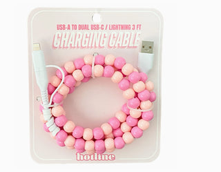 Hotline 3ft Charging Cable Pink