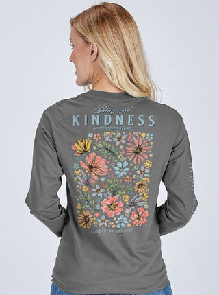 Simply Southern Long Sleeve Tee Shine Dark Heather
