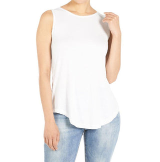 Coco & Carmen Erin Pleat Back Tank White