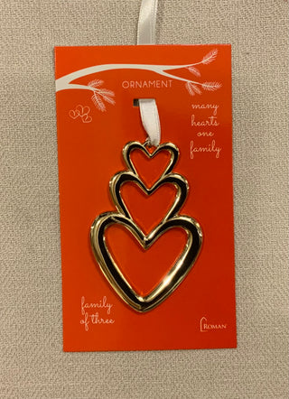 Many Hearts, One Family Ornament