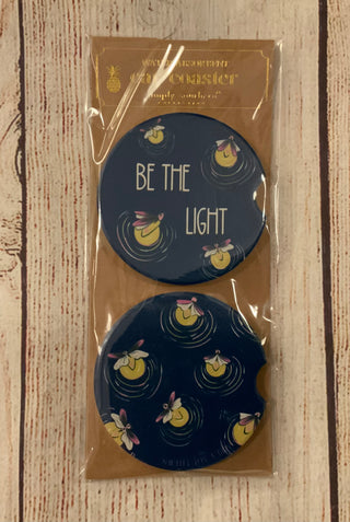 Simply Southern Car Coaster Set Be the Light