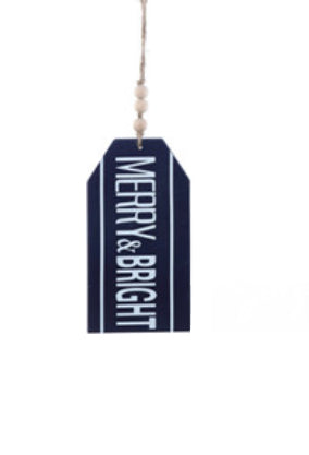Holiday Word Tag Ornament