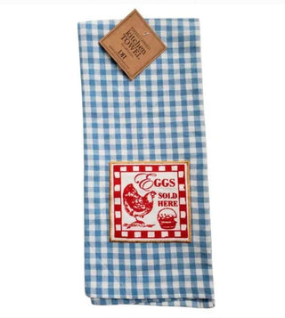 Vintage Eggs Dishtowel