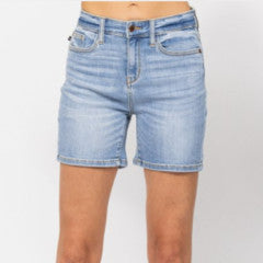 Judy Blue Hi-Rise Mid Length Shorts 15220