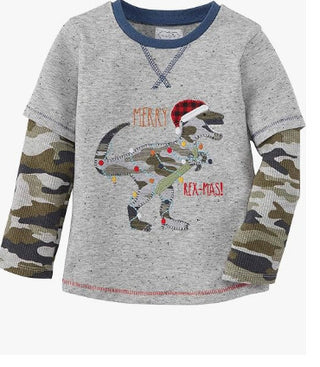 Mudpie Merry Rexmas Tee 12-18 Months