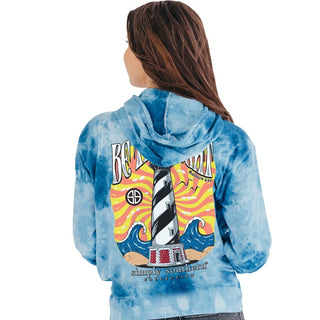 Simply Southern Be The Light Hoodie in Tie Dye Wave