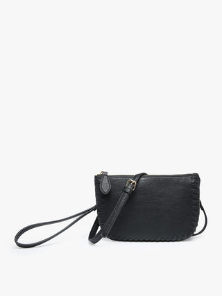 Jen & Co Bonnie Crossbody Wristlet Black M2397