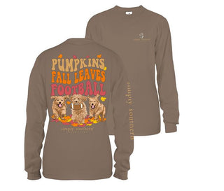 Simply Southern Long Sleeve T-Shirt Leaves Army