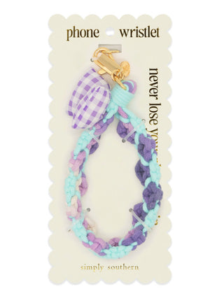 Simply Southern Phone Wristlet Bow Purple