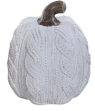 Resin Knit Pattern Pumpkin
