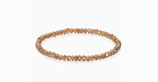 My Fun Colors Mini Crystal Bracelet Apricot Gold Accent
