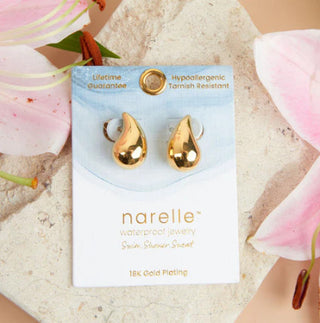 Howard's Narelle Waterproof Tear Drop Earrings Gold