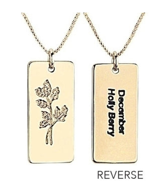 Alexa’s Angels Birth Flower Necklace December