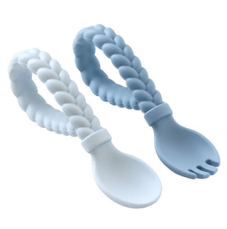 Itzy Ritzy Sweetie Spoon & Fork Set Blue
