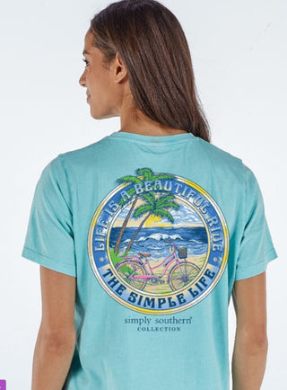 Simply Southern Simple Short Sleeve Tee Aqua