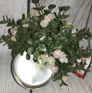 Kissing Krystal Mistletoe Ornament Ball
