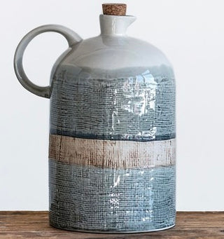 Reactive Glaze Jug w/Cork