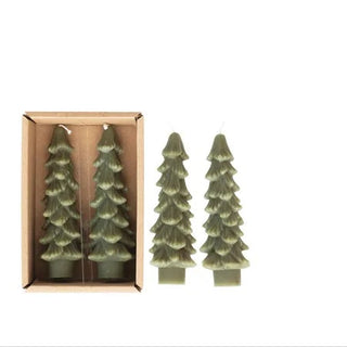 Unscented Tree Shaped Taper Candles