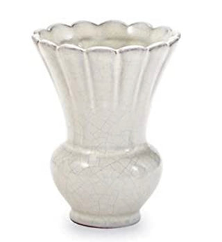 Mud Pie Crackled Glaze Bud Vase