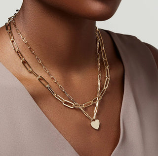 Josslyn Stainless Steel Tarnish Free Layered Necklace Gold