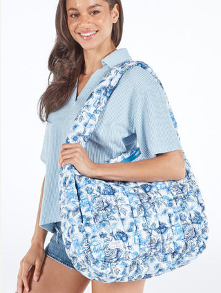 Simply Southern Marshmallow Hobo Bag Rose