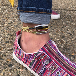 Coco + Carmen Gold Stretch Anklet