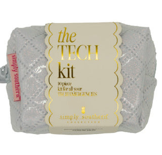 Simply Southern Mini Tech Bag Kit Blue Glitter